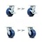 Service Caster 5 Inch Solid Polyurethane Caster Set with Roller Bearings 4 Swivel Lock 2 Brake SCC-30CS520-SPUR-TLB-BSL-2-BSL-2 - alternate 5